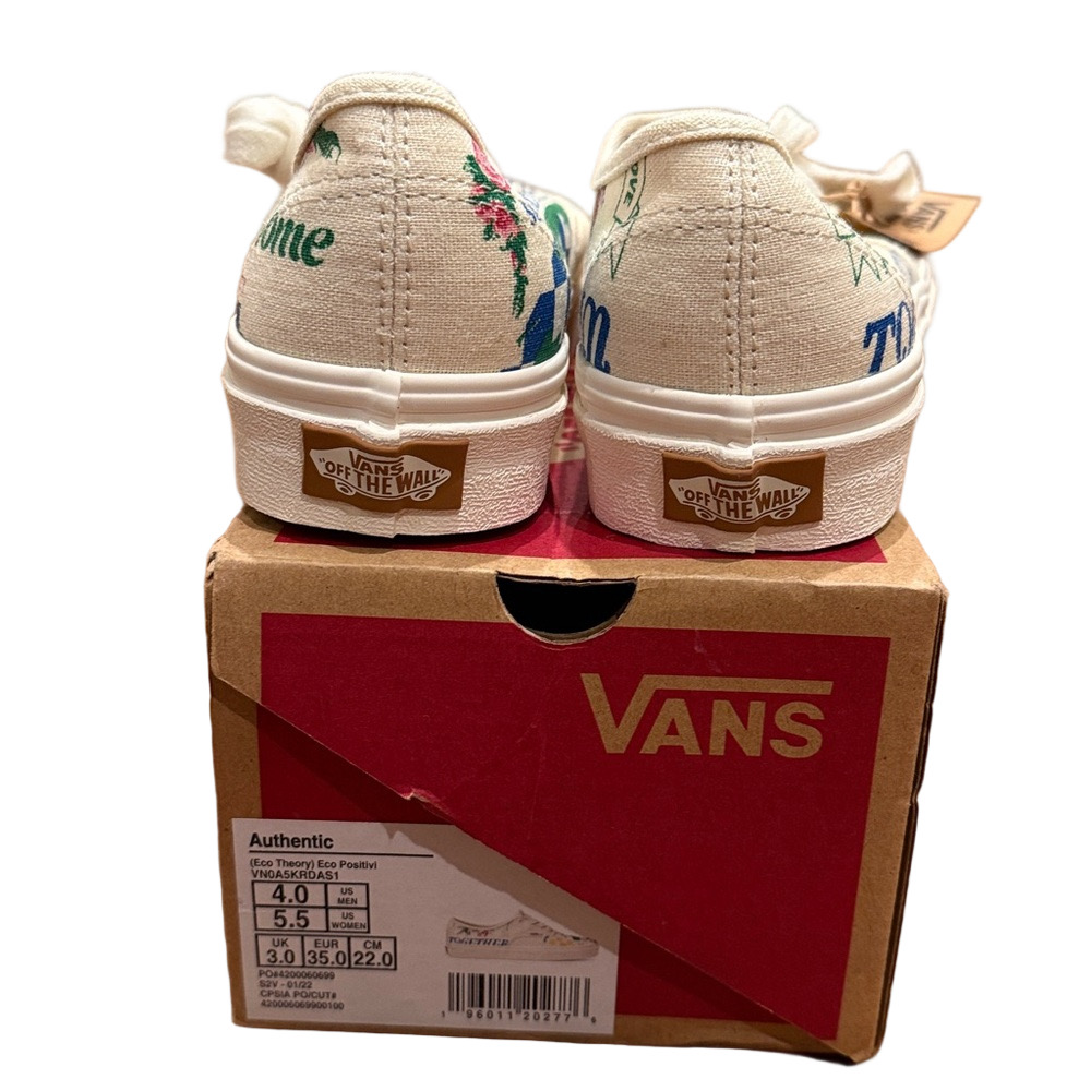 Vans Sneakers Eco Theory (White Blue Graphic) | Size 5.5 - Picture 6 of 7